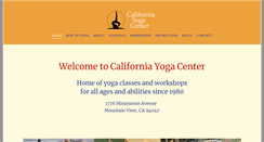 Desktop Screenshot of californiayoga.com