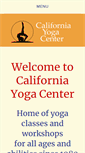 Mobile Screenshot of californiayoga.com